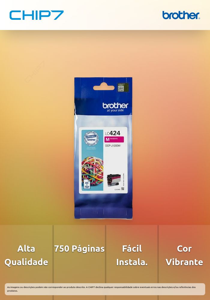 TINTEIRO MAGENTA LC424M 750 PAG