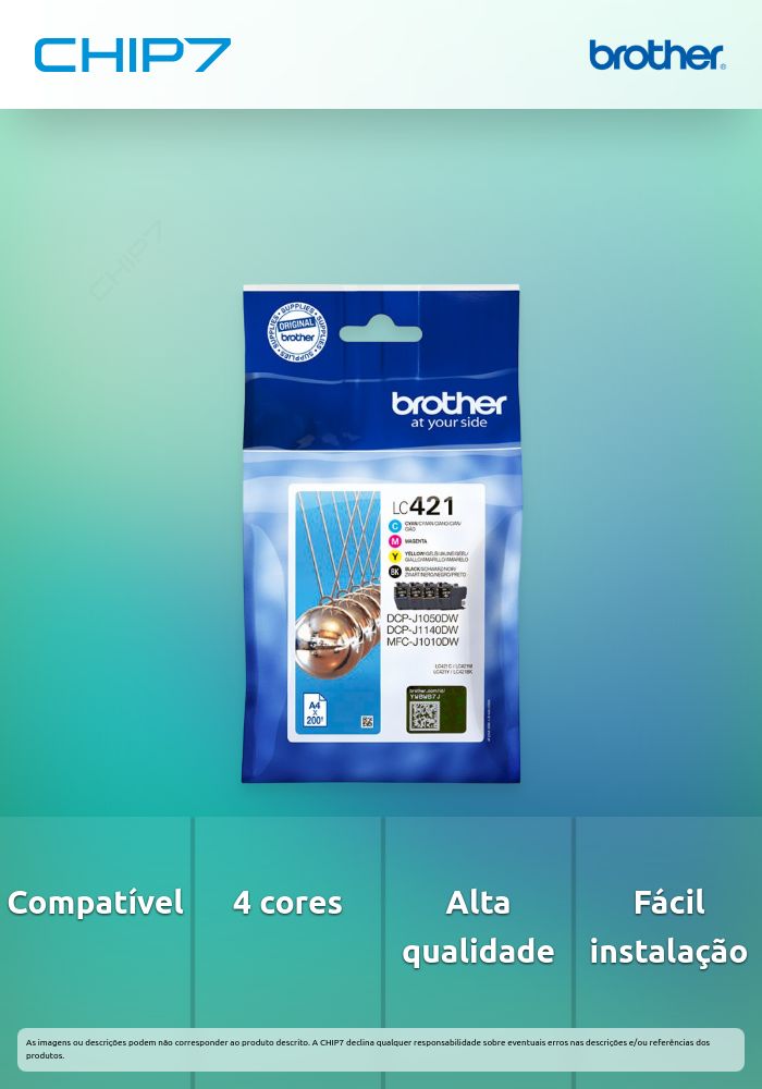 TINTEIRO LC421VAL PACK 4 CORES
