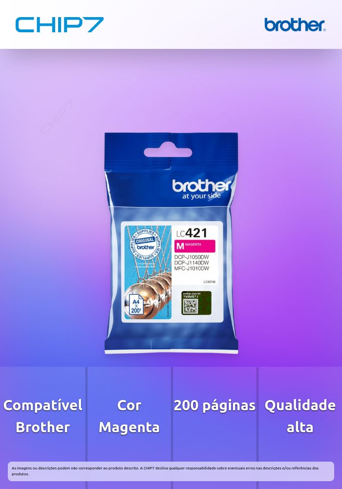 TINTEIRO MAGENTA LC421M 200 PAG