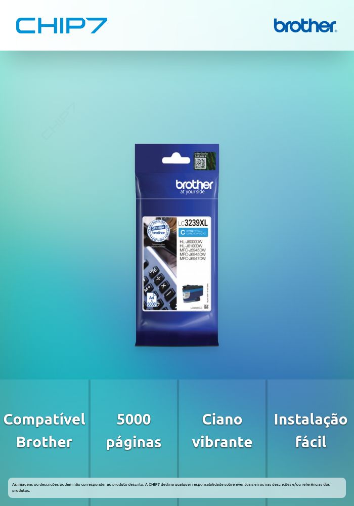 TINTEIRO CIANO LC3239XLC 5.000 PAG