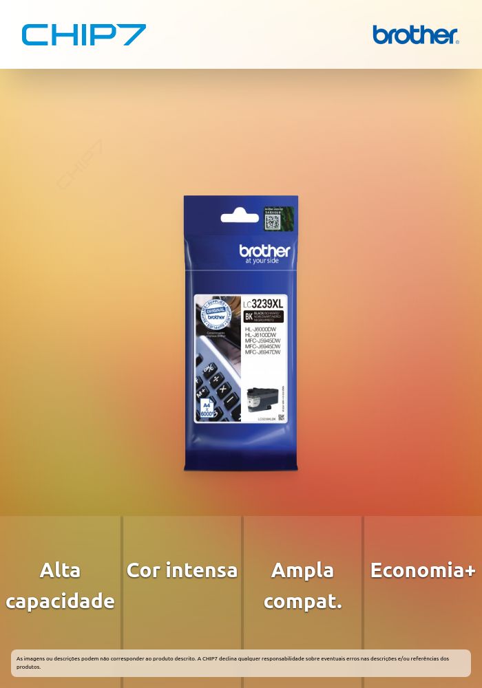 TINTEIRO PRETO LC3239XLBK 6.000 PAG