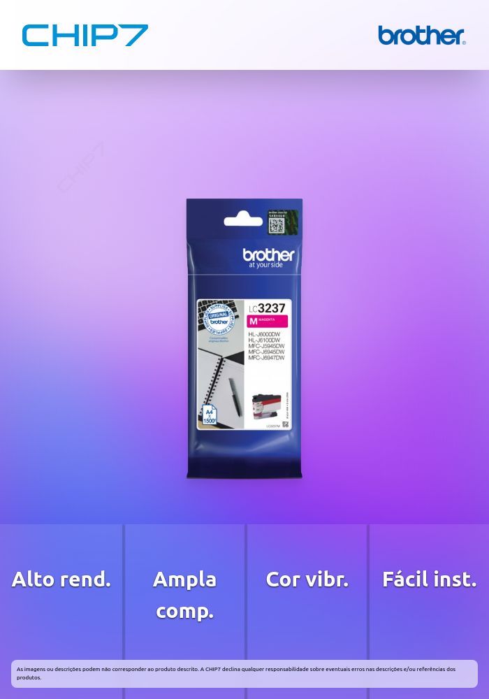 TINTEIRO MAGENTA LC3237M 1.500 PAG