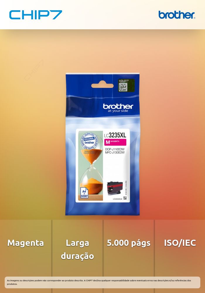 Cartucho de tinta Magenta de larga Duração, Duração estimada: até 5.000 páginas (segundo ISO/IEC 24711)