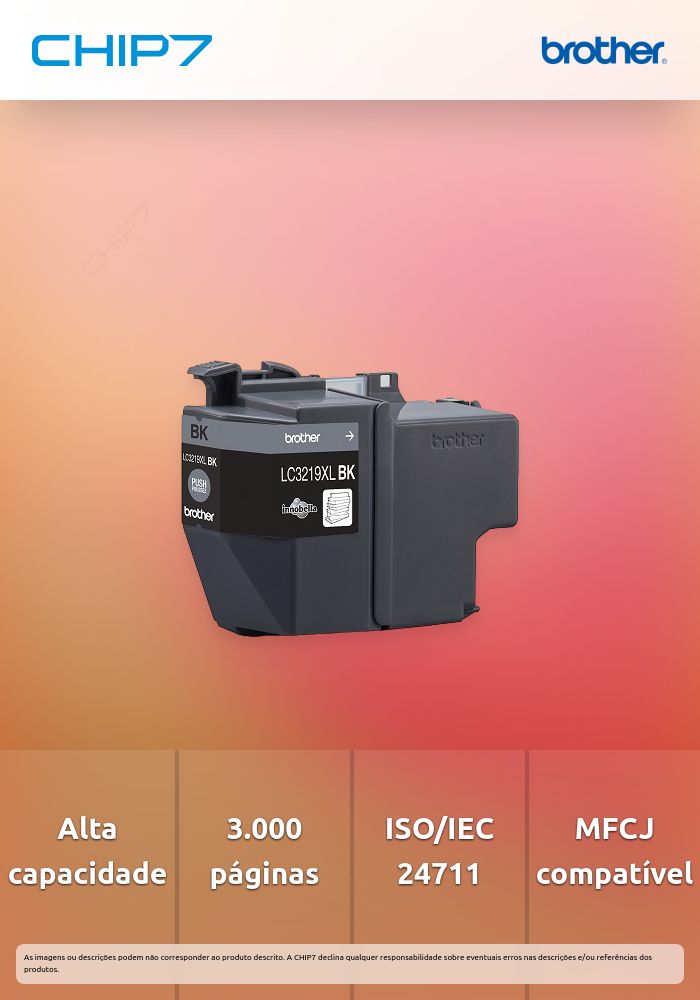 BROTHER TINTEIRO PRETO LC3219XLBK