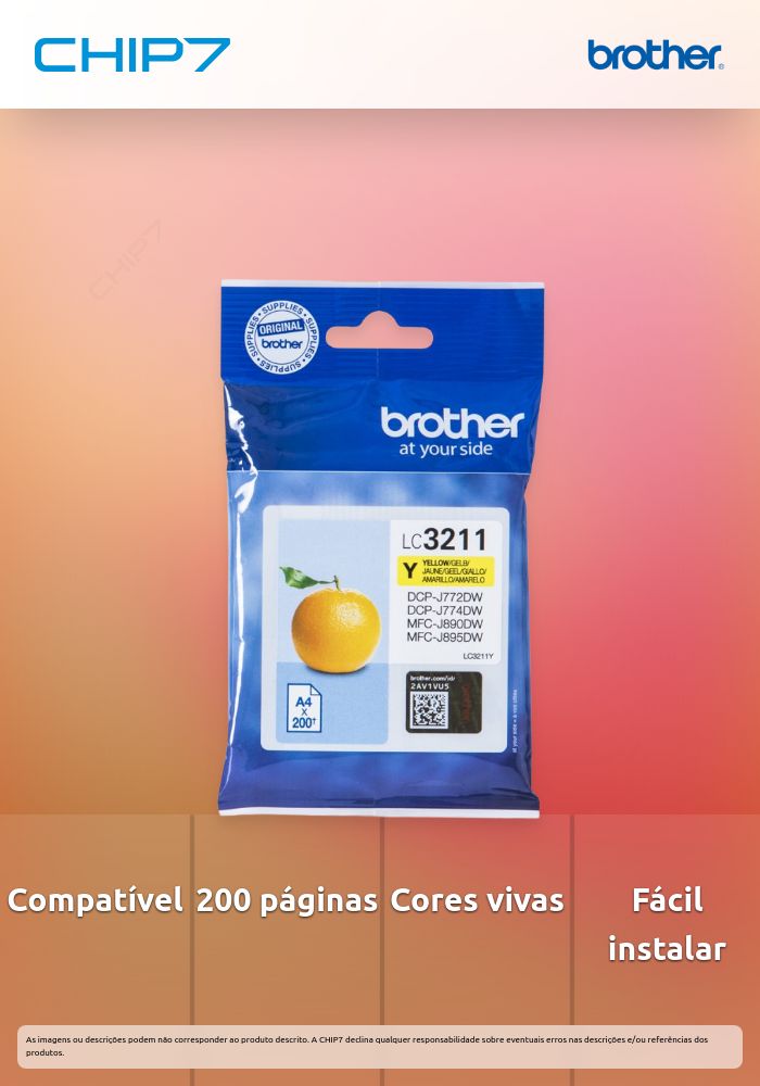 TINTEIRO AMARELO LC3211Y 200 PAG
