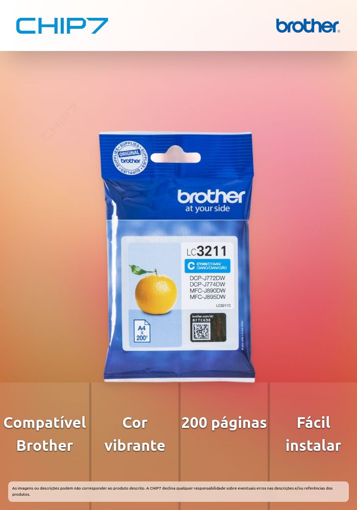 TINTEIRO CIANO LC3211C 200 PAG