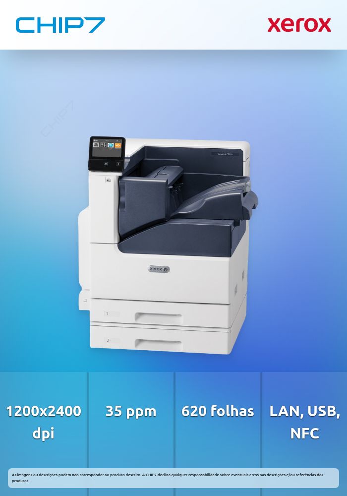 XEROX IMP LASER COR 7000V/DN A3 35PPM DUPLEX REDE PROMO