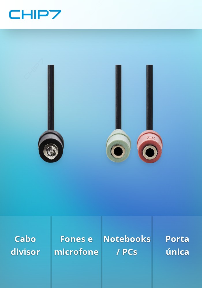 NEDIS CABO AUDIO STEREO 1 x 3.5MM MACHO 2 x 3.5MM FEMEA 20CM