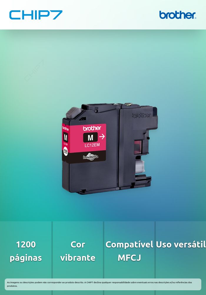 Cartucho tinta magenta grande capacidade, 1.200 págs., para: MFCJ6925DW