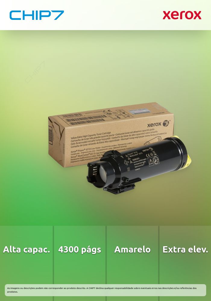 TONER AMARILLO EXTRA ALTA PHASER 65