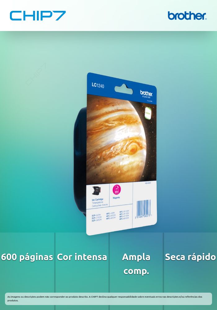 Cartucho tinta magenta, 600 págs.