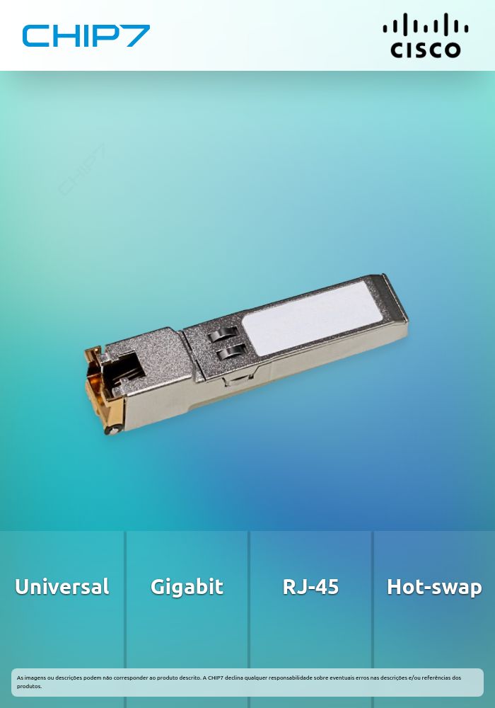 Transcetor Cisco 1000BASE-T SFP
