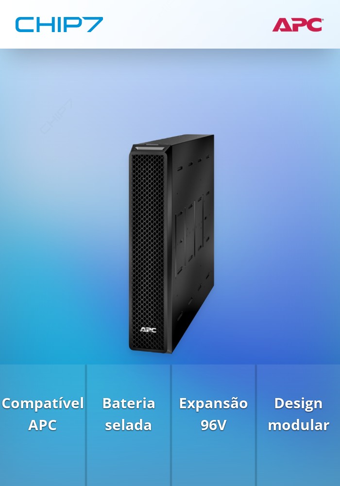 APC Smart-UPS SRT 96V 3kVA Battery Pack - Compartimento de bateria - 2 bateria x - ácido de chumbo - preto - para P/N: SRT10RMXLIX806, SRT3000XLA, SRT3000XLA-TW, SRT3000XLAUS, SRT3000XLTW, SRT6KRMXLIM