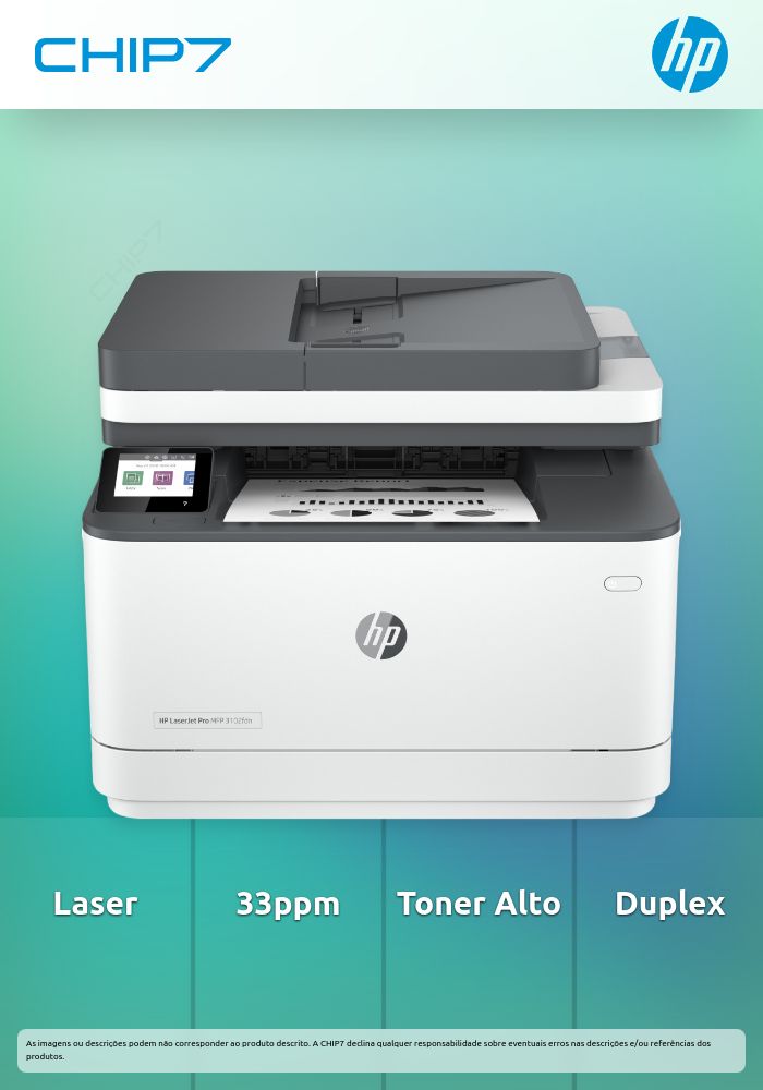 IMPRESSORA HP LASERJET PRO MFP 3102FDN