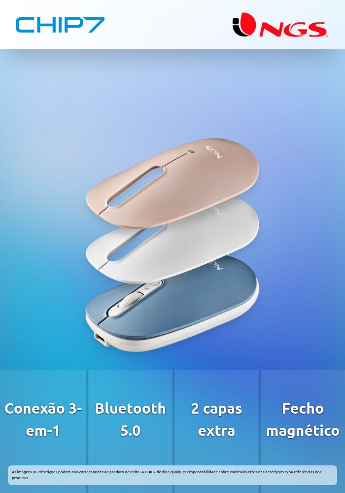 Rato Wireless NGS Multi-Dispositivo