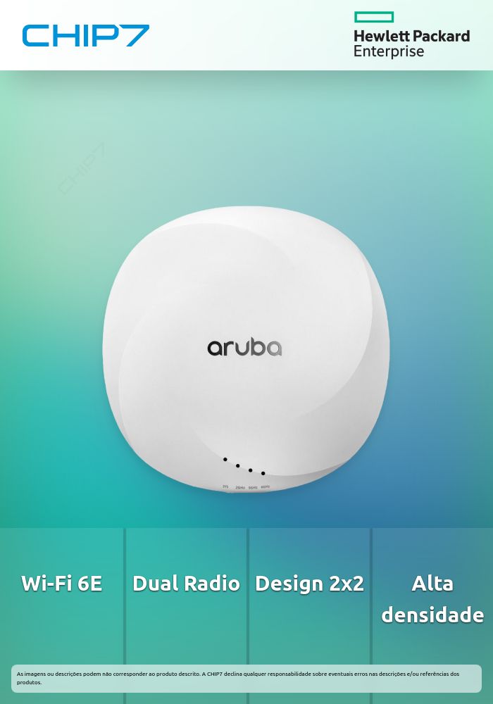 Aruba Networking AP-615-RW Dual Radio Tri Band 2x2 Wi-Fi 6E Int Antennas Campus AP