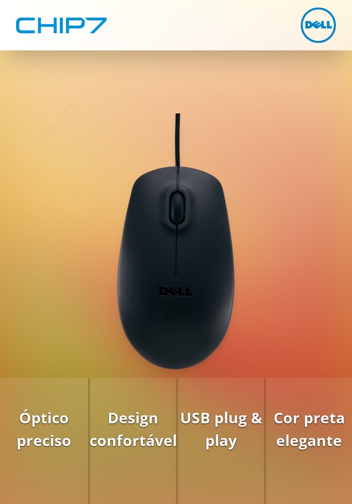 DELL OPTICAL MOUSE-MS116 - BLACK