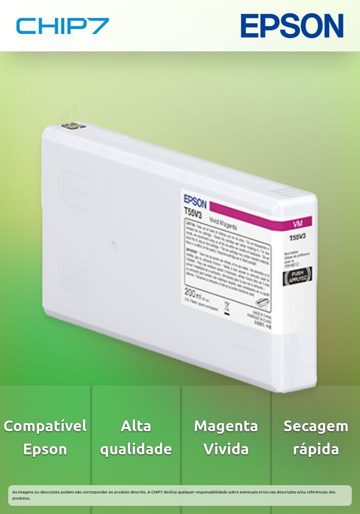 T55W3 Vivid Magenta Ink Cartridge