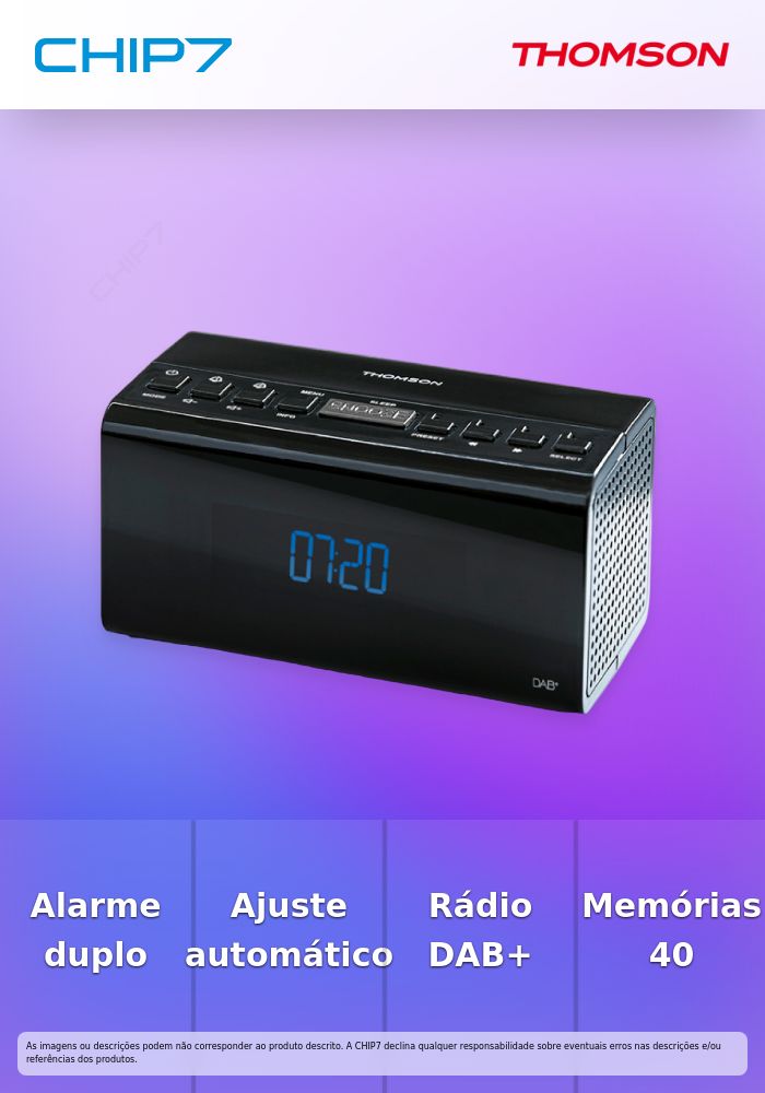 THOMSON RADIO DESPERTADOR - CR50 PRETO