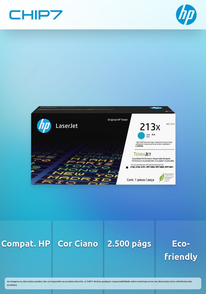 HP 213X Cyn Original LaserJet Toner Crtg