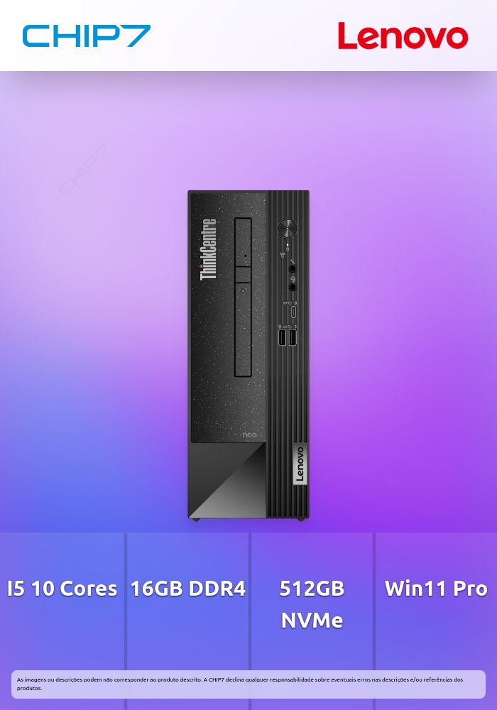 Computador Lenovo - I5 13400 / 16GB RAM / 512GB SSD / Windows 11