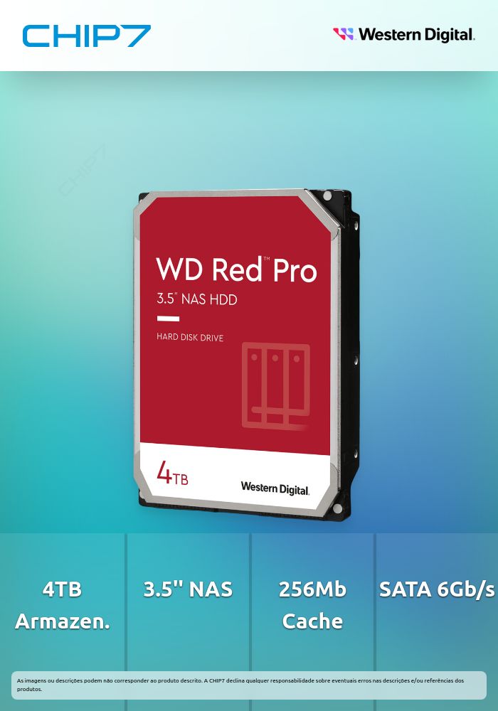 4TB HDD Disco Interno Disco Western Digital Red Pro 3.5