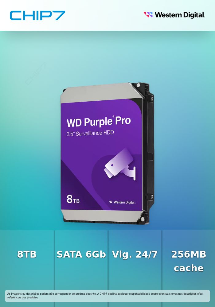 HDD Purple Pro 8TB 3.5 SATA 6GBs 256MB