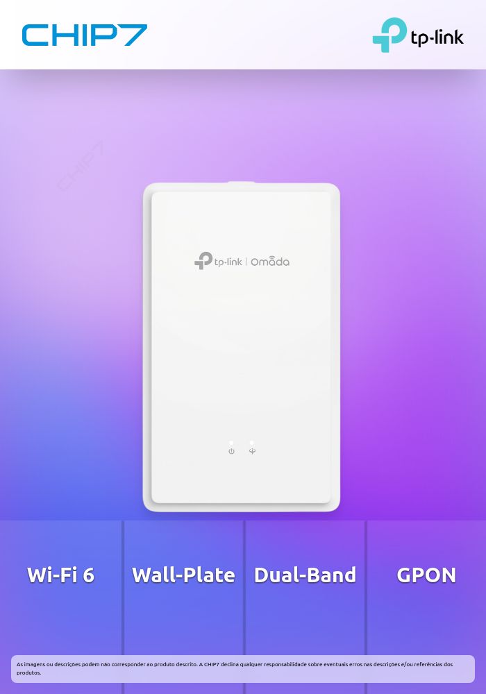 Omada  AX1800 Wall-Plate Dual-Band Wi-Fi 6 GPON Access Point