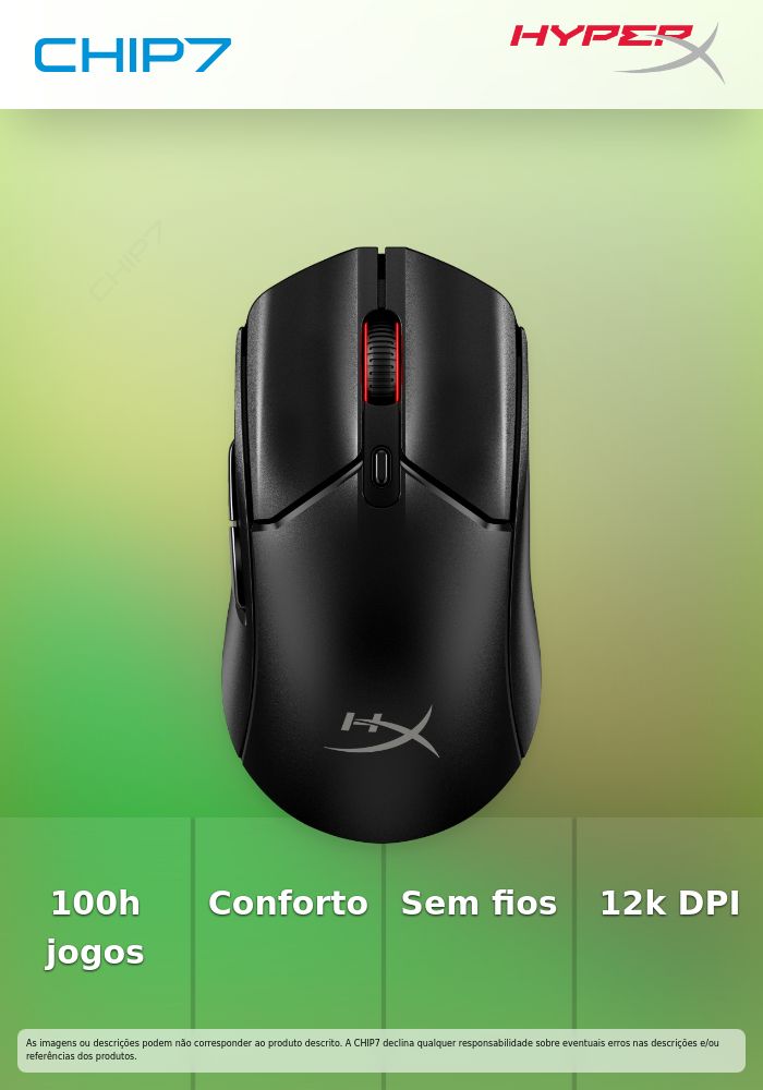 Rato Gaming HyperX Pulsefire Haste 2 Core Wireless Black/Black