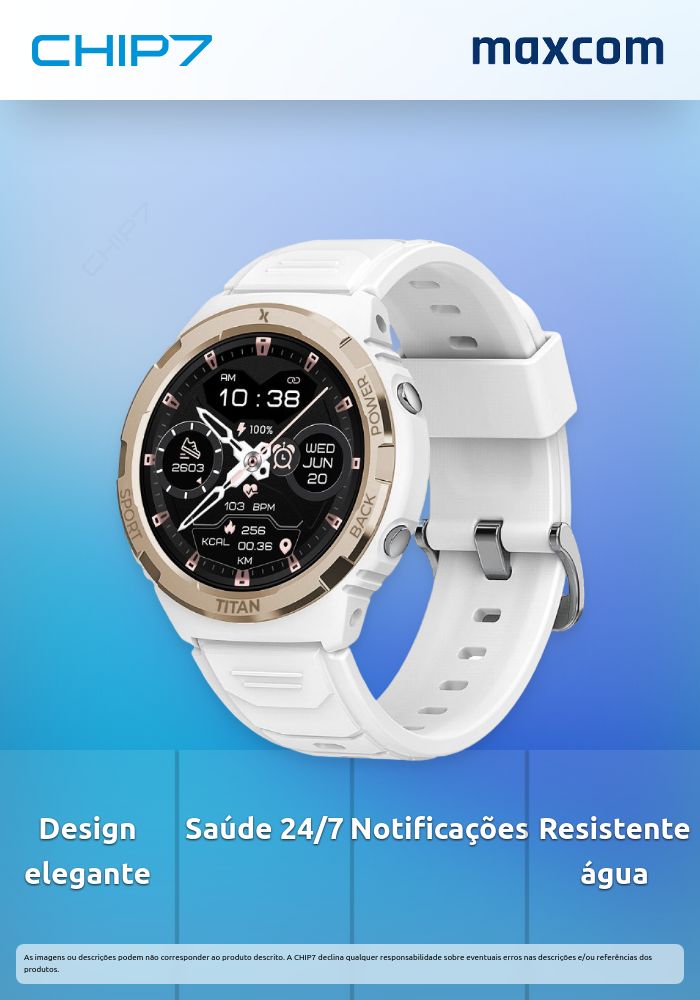 SmartWatch MAXCOM FW100 Titan White