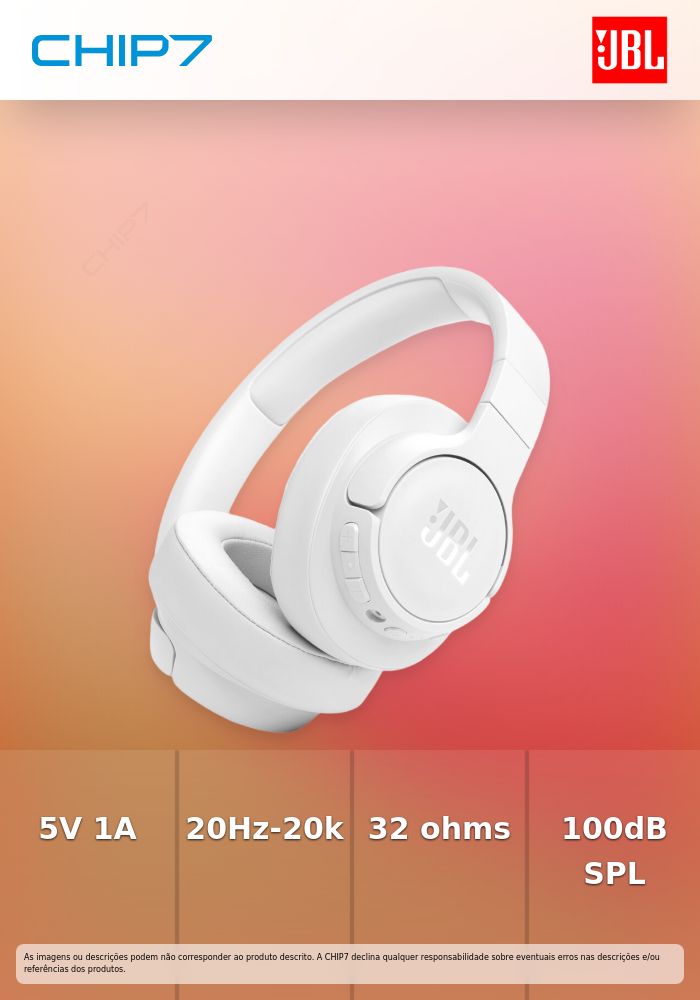 JBL HEADPHONES BLUETOOTH TUNE T770 NOISE CANCEL WHITE #JBL SOUND PROMO#