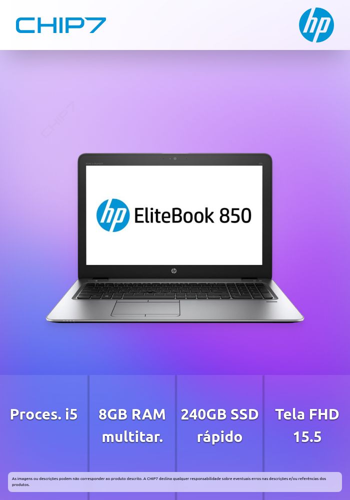 Portátil Recondicionado HP EB 850 G6 i5-8265U 8Gb 240 SSD 15.5