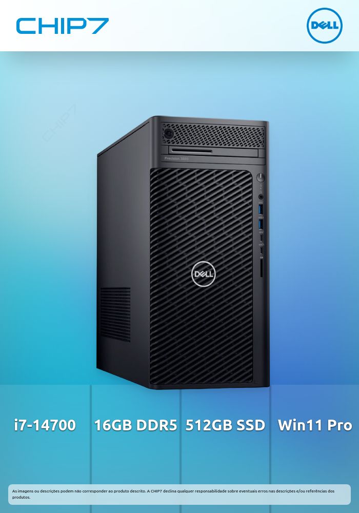 Computador DELL - I7 14700 / 16GB RAM / 512GB SSD / Windows 11 Pro