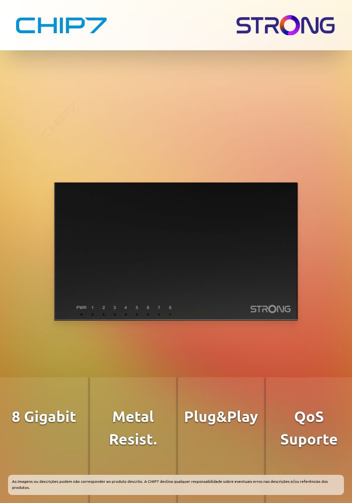 Strong Switch 8 Ports Gigabit Metal Casing