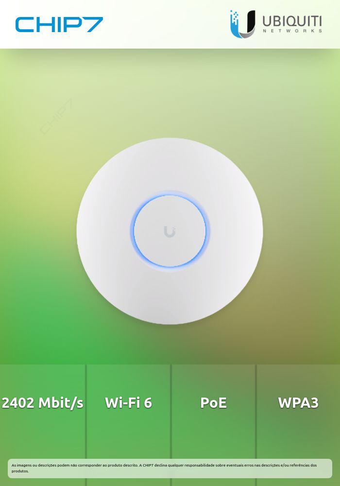 Access Point Ubiquiti U6+ WiFi 6 Dual-Band 2x2 Gigabit PoE