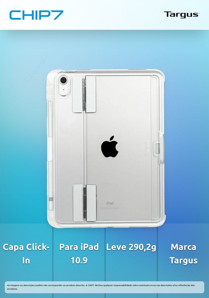 TARGUS CAPA CLEAR CASE KICKSTAND PARA IPAD 10.9