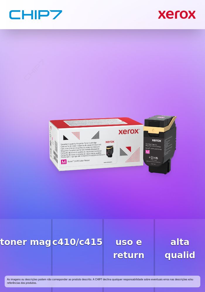 Xerox - Magenta - original - caixa - cartucho de toner Use and Return - para Xerox C410, VersaLink C415/DN, C415V_DN