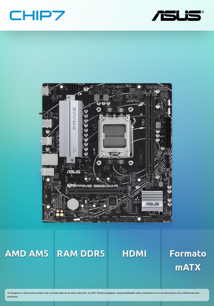 Motherboard ASUS AMD B650 SKT AM5 PRIME B650M-R 2DDR5 HDMI mATX