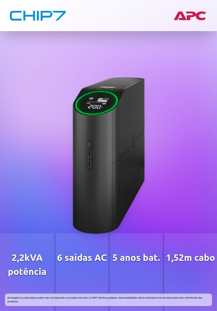 UPS APC Back Pro 2200VA 230V BGM2200B-GR