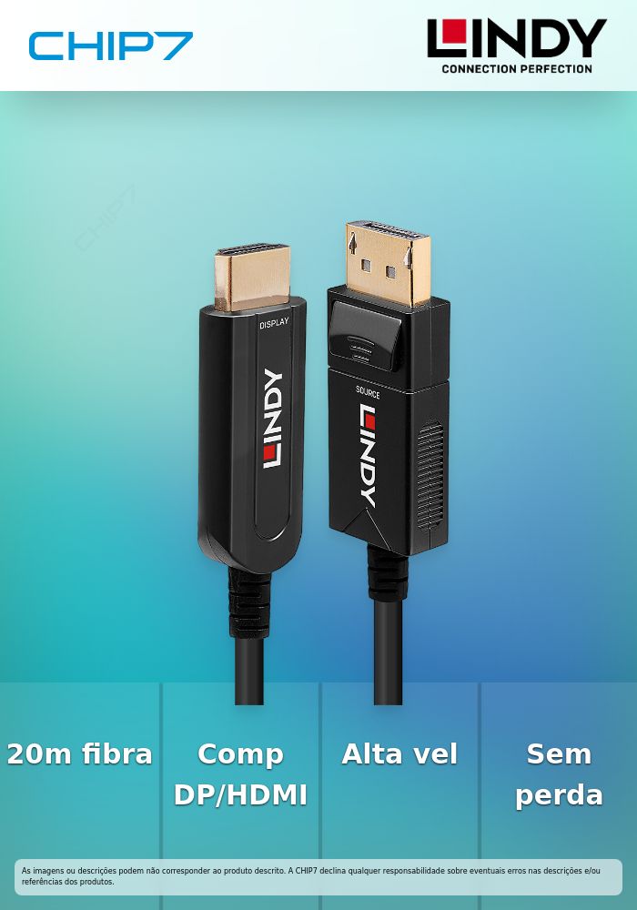 20M FIBRE OPTIC HYBRID DP 1.2 TO HD