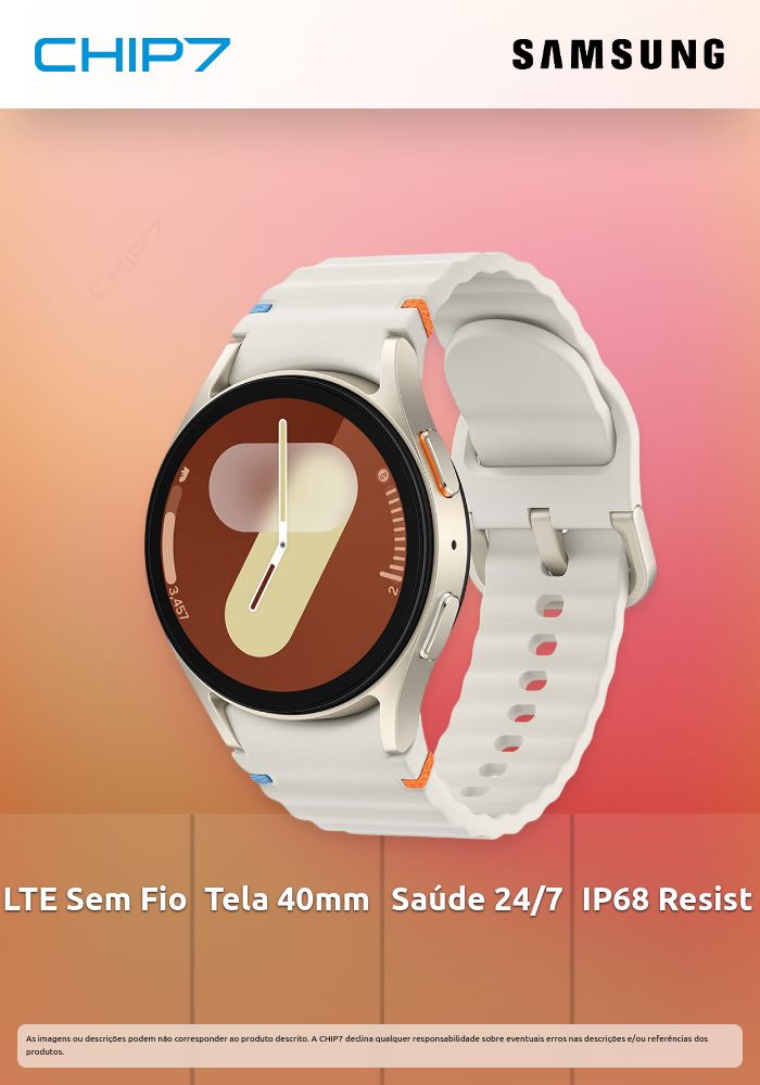 Smartwatch Samsung Galaxy Watch 7 40mm LTE Creme CHIP7