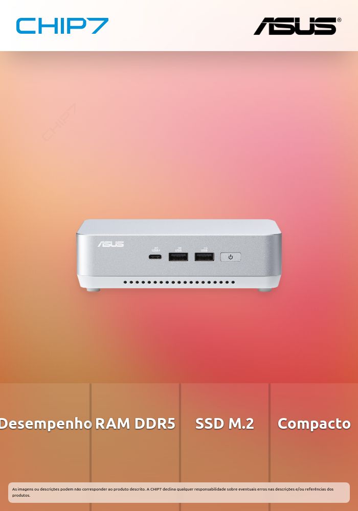 NUC ASUS - Intel Ultra 5 125H / SO-DIMM DDR5 5600 / SSD M.2 - 14 Pro Kit RNUC14RVSU5