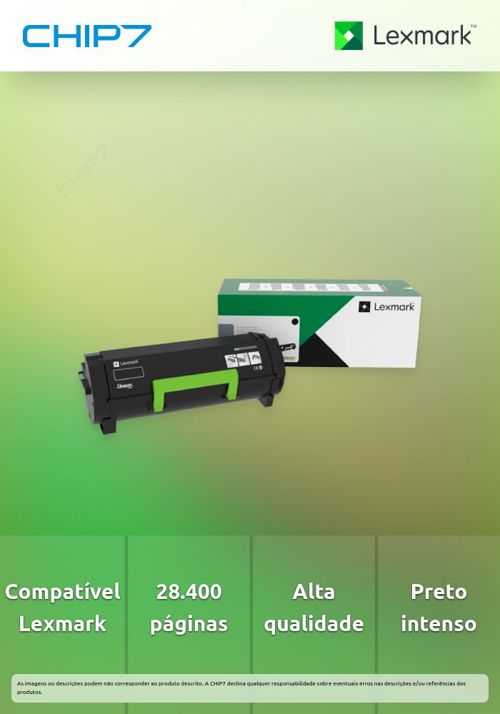 LEXMARK TONER PRETO MS/X53 28.4K