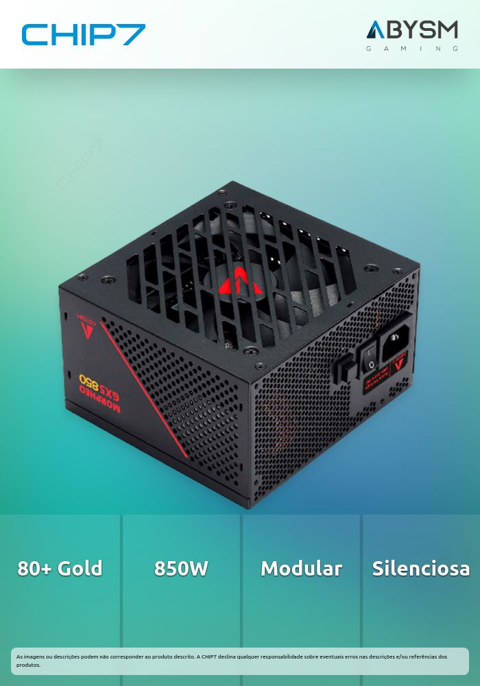 Fonte MORPHEO GX5 ATX 850W 80+ Gold, Full Modular