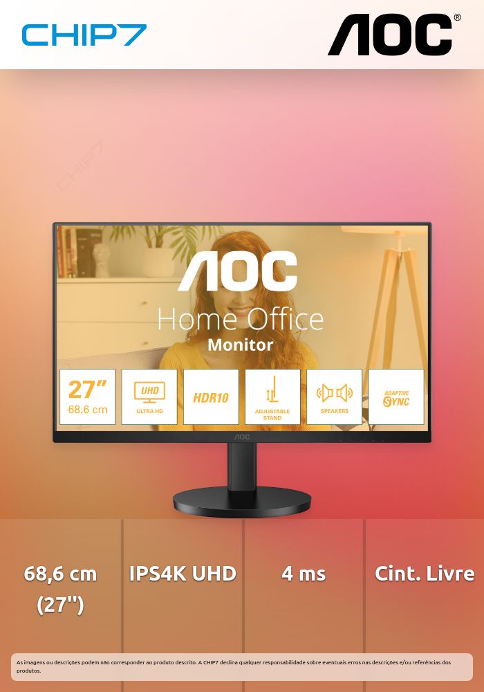 AOC MONITOR 27 IPS 60HZ QHD    MNTR