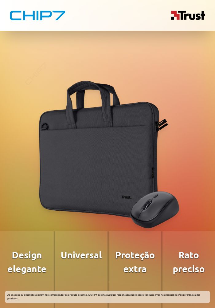 Conjunto de Bolsa e Rato Trust Bologna - Preto
