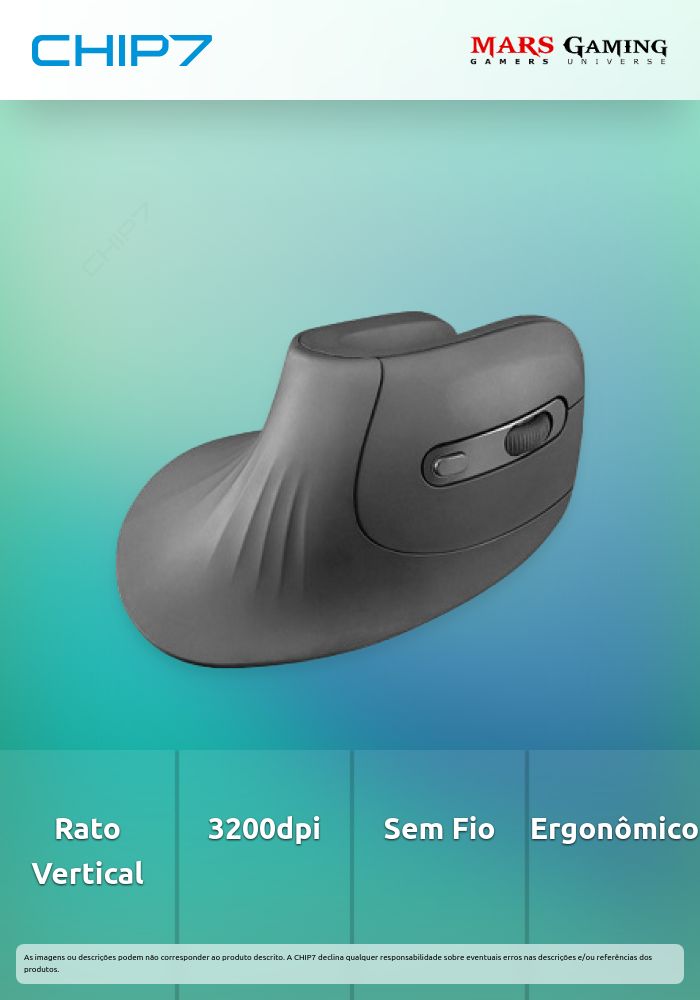 RATO OPTICO WIRELESS MMW-ERGOPRO 3200 DPI