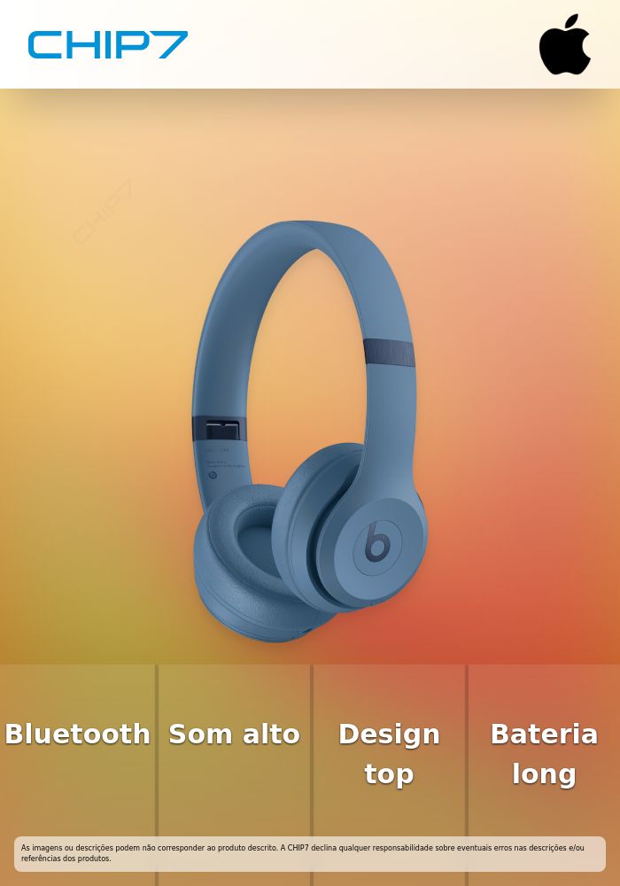 Auscultadores Wireless Apple Beats Solo 4 Bluetooth - Azul Ardósia