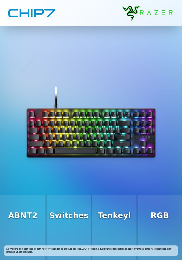 Teclado Huntsman V3 X Tenkeyless (Purple Switch) - Portuguese Layout