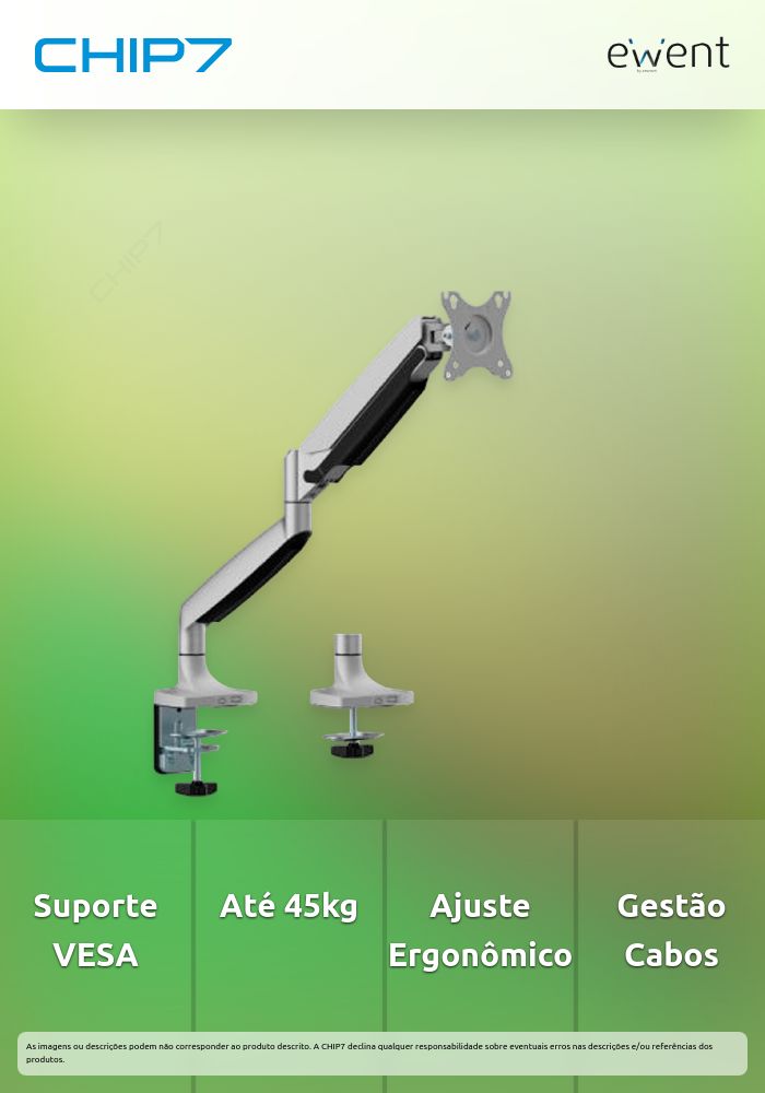 EWENT SUPORTE DE MESA HEAVY DUTY ATÉ 45